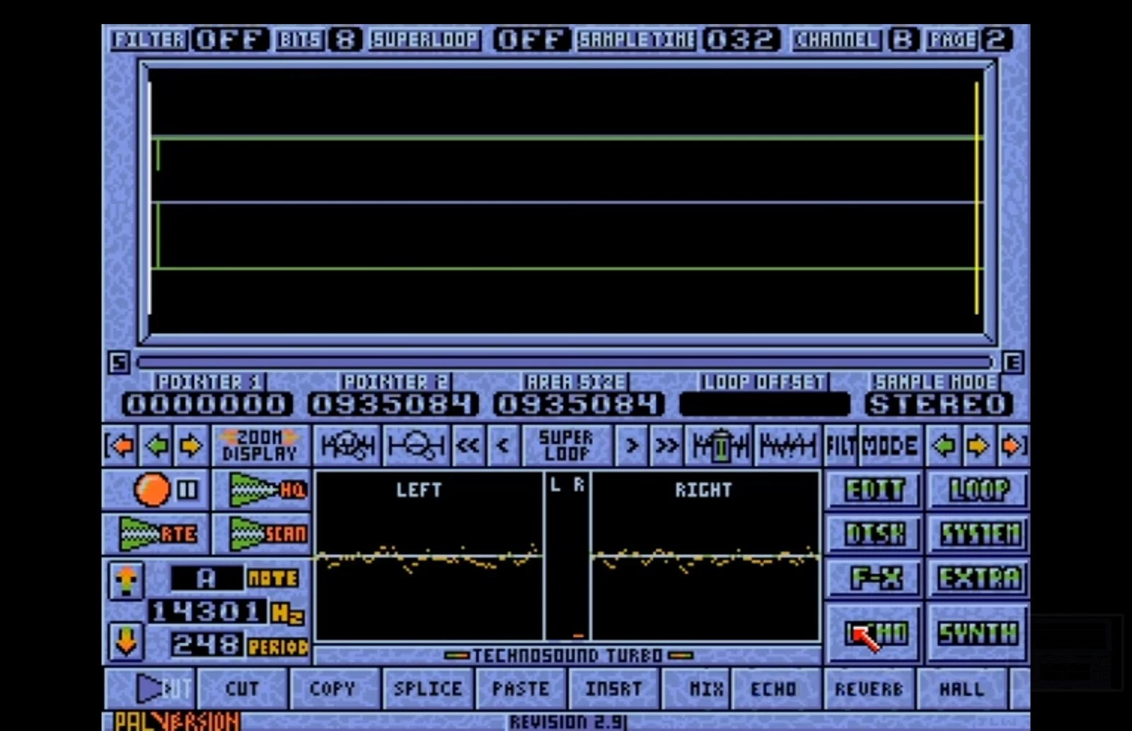 Technosound Turbo Sound Sampler for Commodore Amiga - Black Case thumbnail 11